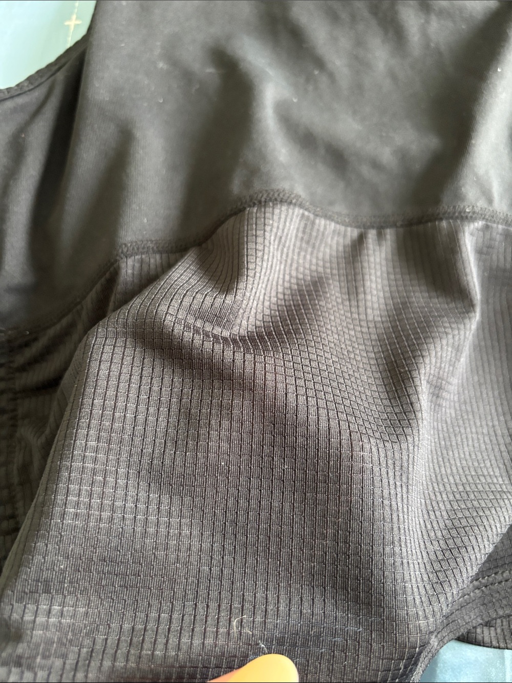 Fabletics Black Racerback Mesh Workout Tank - Picture 3 of 3
